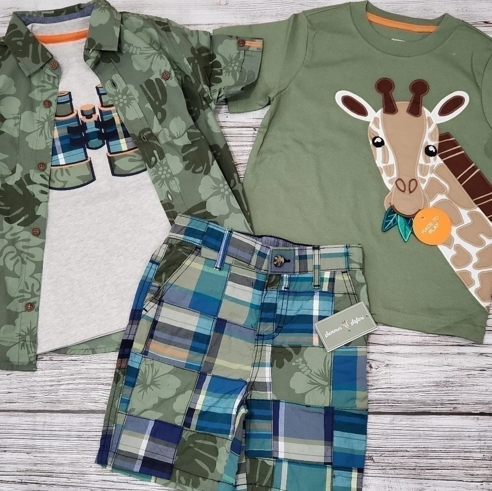 Gymboree Boys Summer Safari Outfit